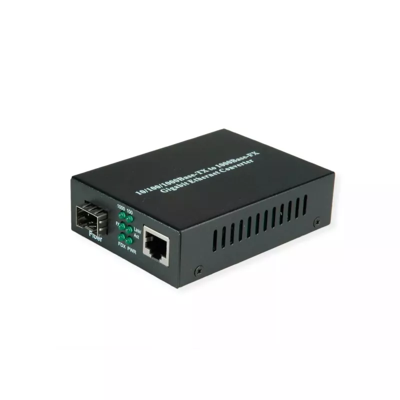Tinklo medijos keitiklis VALUE 21.99.1199 1000 Mbit/s daugiamodis juodas