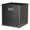 Prie sienos montuojamas stovas ROLINE Pro 12U 19 colių, 600x600 mm, juodas, IP20, rakinamas