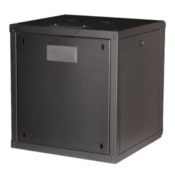 Prie sienos montuojamas stovas ROLINE Pro 12U 19 colių, 600x600 mm, juodas, IP20, rakinamas