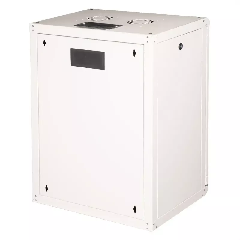 Sieninis 19 colių stovo spinta ROLINE Pro 16U 600x450 mm, pilka, raktinis užraktas, IP20