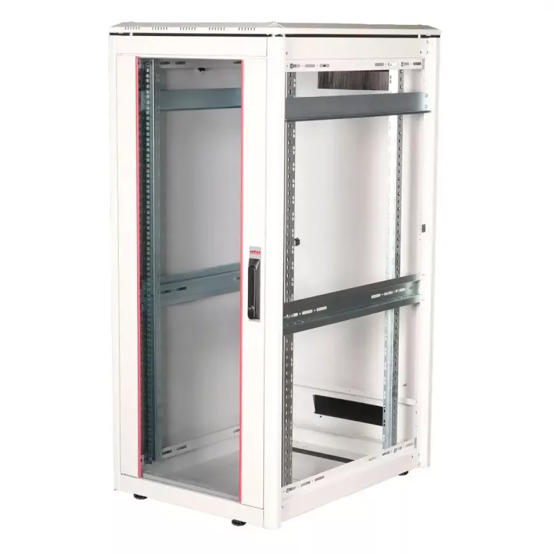 ROLINE 19 col. tinklo spinta Pro 26U, 600x800 mm PxG, stiklinės durys, pilka, IP20, 600 kg talpa