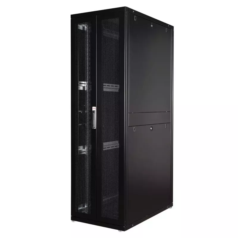 Laisvai pastatomas stovas ROLINE 19 colių serverių spinta Pro 42 U 600x1000, juoda