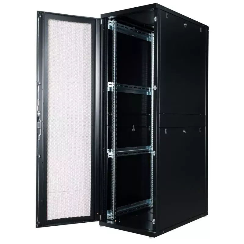Laisvai pastatomas stovas ROLINE 19 colių serverių spinta Pro 42 U 600x1000, juoda