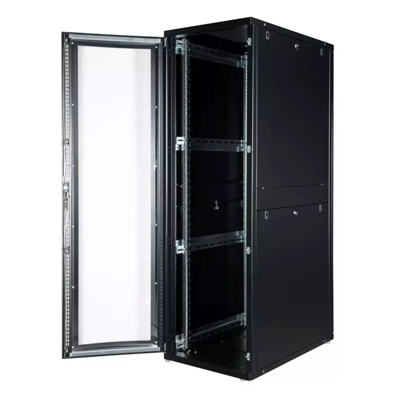Laisvai stovintis stovas ROLINE 19 colių serverių stovas Pro 42U 600x1000 juodas