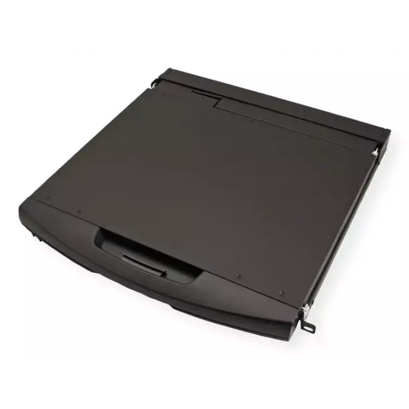 Stovo konsolė VALUE 26.99.0132 — 19 colių (48,3 cm) 1366×768 LCD, 1U, šveicariška klaviatūra, juoda
