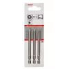 Atsuktuvų bitų rinkinys Bosch 2607001535 ypač kietas PH2 3 vnt. 89 mm