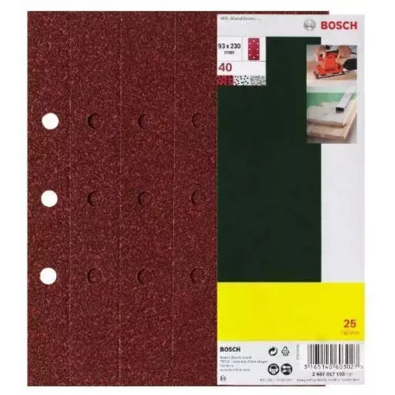 Bosch 2 607 017 097 šlifuoklio priedas 25 vnt.