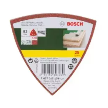 Bosch 2607017109 25 vnt. Šlifavimo lakštų