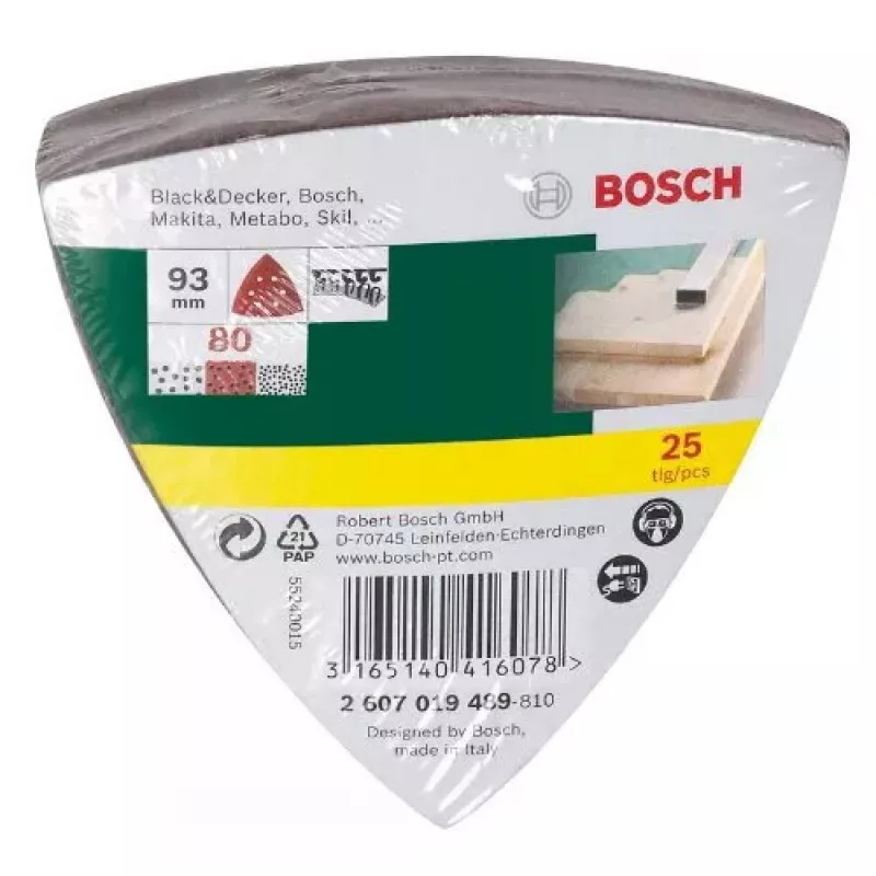 Bosch 2 607 019 489 šlifavimo priedas 25 vnt.