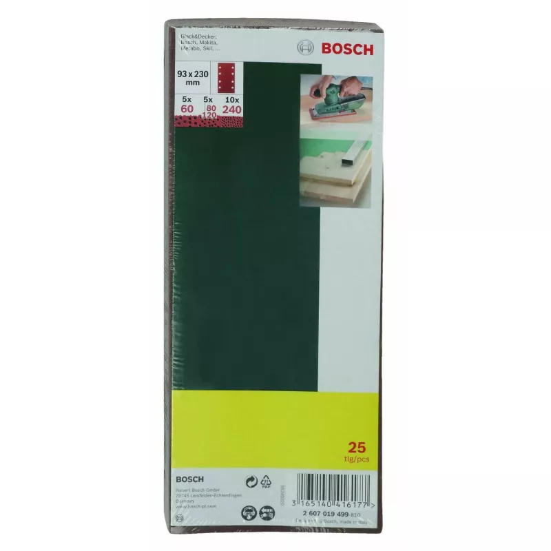 Bosch 2 607 019 499 šlifavimo priedas 25 vnt.