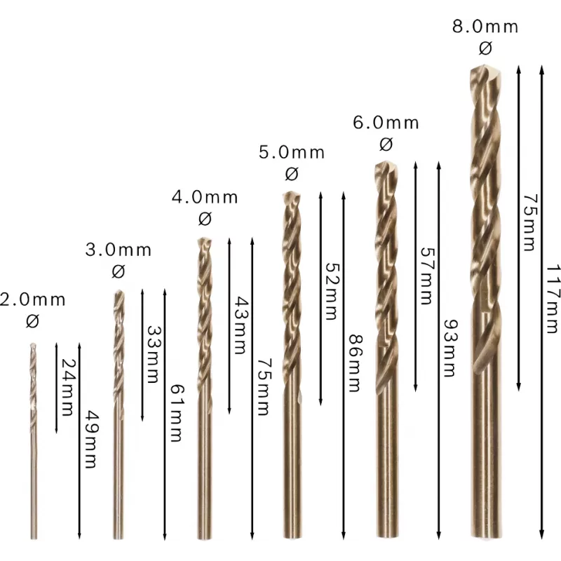 Grąžtų rinkinys Bosch HSS Twist Drill Bits Cobalt Sets