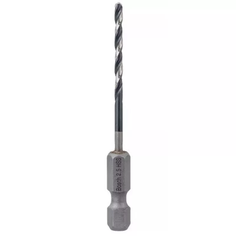 Sukamasis grąžtas Bosch HSS šešiabriauniu kotu 2,5 mm