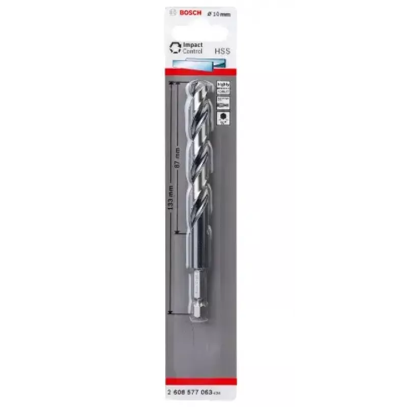 Suktuvinis grąžtas Bosch HSS šešiabriauniu koteliu 1 cm