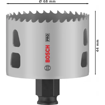 Skylinė karūnėlė Bosch PRO 68 mm Progressor PC Plus – modelis 2608594398 metalui ir medžiui