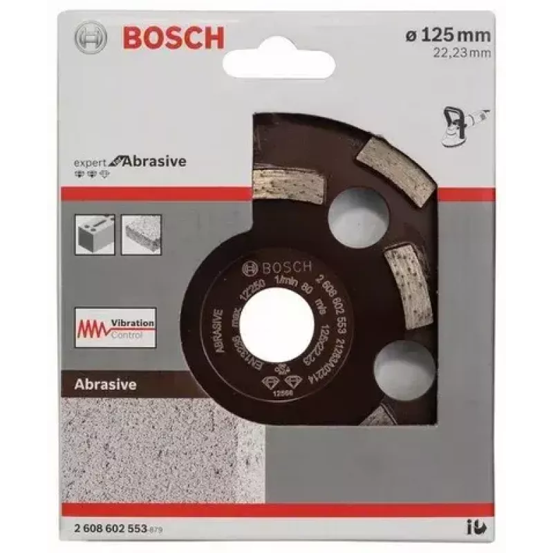 Šlifavimo diskas Bosch 2 608 602 553 tinkamas abrazyvinei medienai