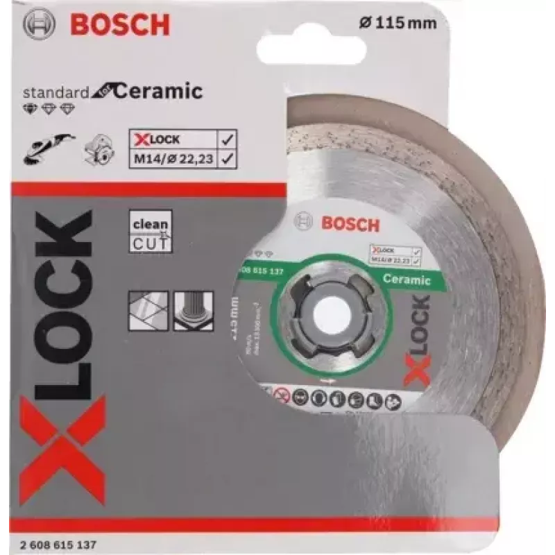 Bosch 2 608 615 137 kampinio šlifuoklio priedas Pjovimo diskas