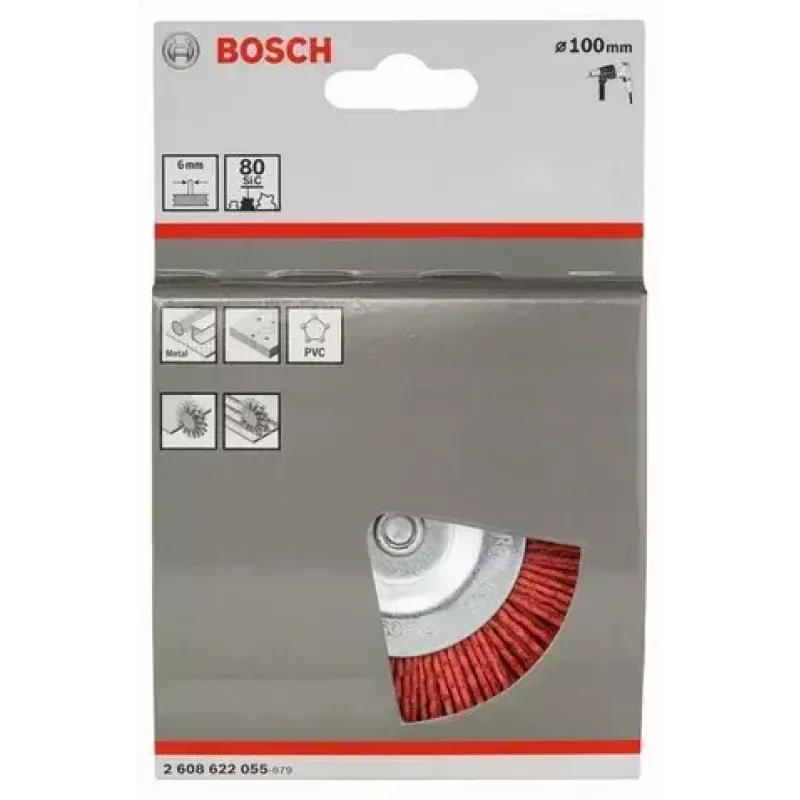 Vielinis šepetys Bosch 2 608 622 055 10 cm skersmuo 6 mm kotas