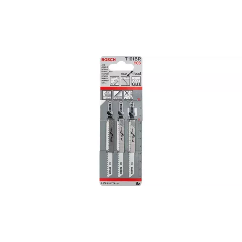 Bosch T 101 BR Clean medienai pjūklelio geležtės