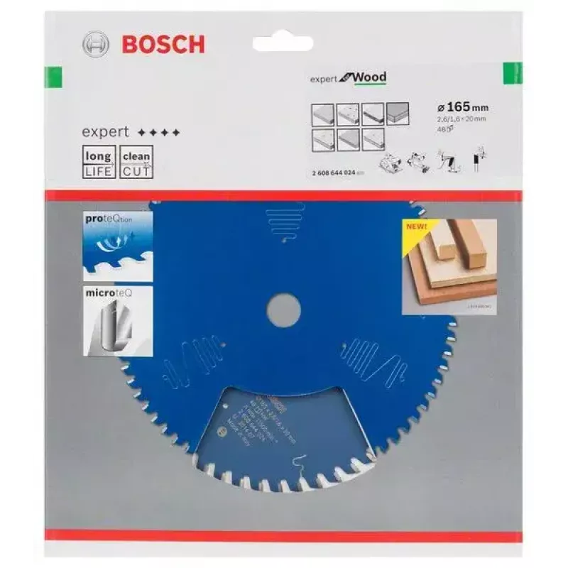 Diskinis pjūklo diskas Bosch 2608644024 16,5 cm 1 vnt.