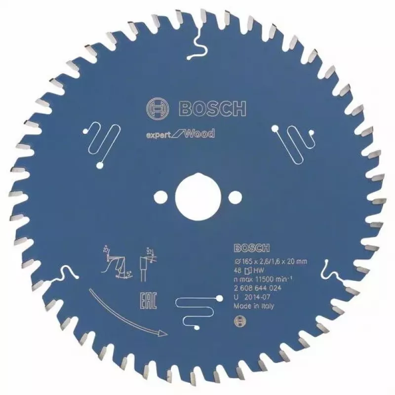 Diskinis pjūklo diskas Bosch 2608644024 16,5 cm 1 vnt.
