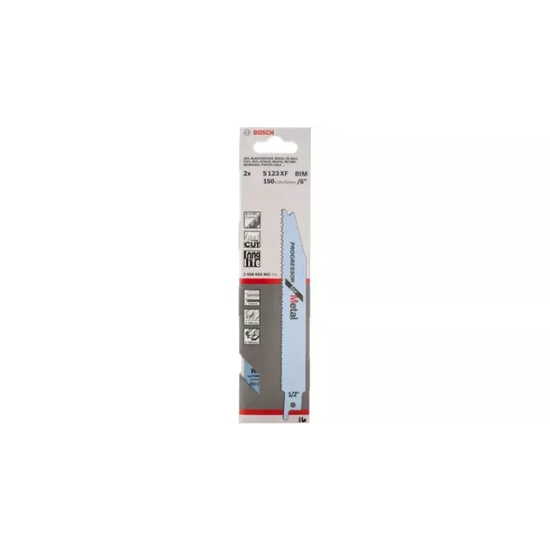 Pjūklelio peilis Bosch S 123 XF Progressor for Metal 10 cm HCS