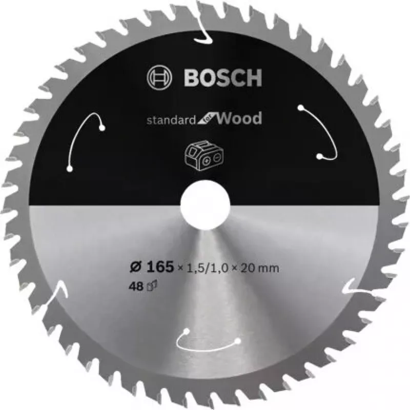 Bosch STANDARD FOR WOOD diskinis pjūklas 16,5 cm 1 vnt.
