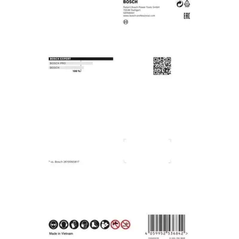 Bosch 2 608 900 536 sukamojo įrankio šlifavimo/šveitimo reikmuo Ketaus, metalo, plastiko, nerūdijančio plieno, plieno pjovimo diskas