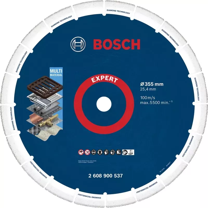 Bosch 2 608 900 537 kampinio šlifuoklio priedas Pjovimo diskas