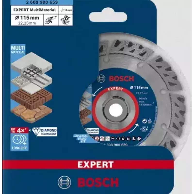 Disko formos pjūklo diskas Bosch 2 608 900 659 11,5 cm, skirtas plytoms, betonui