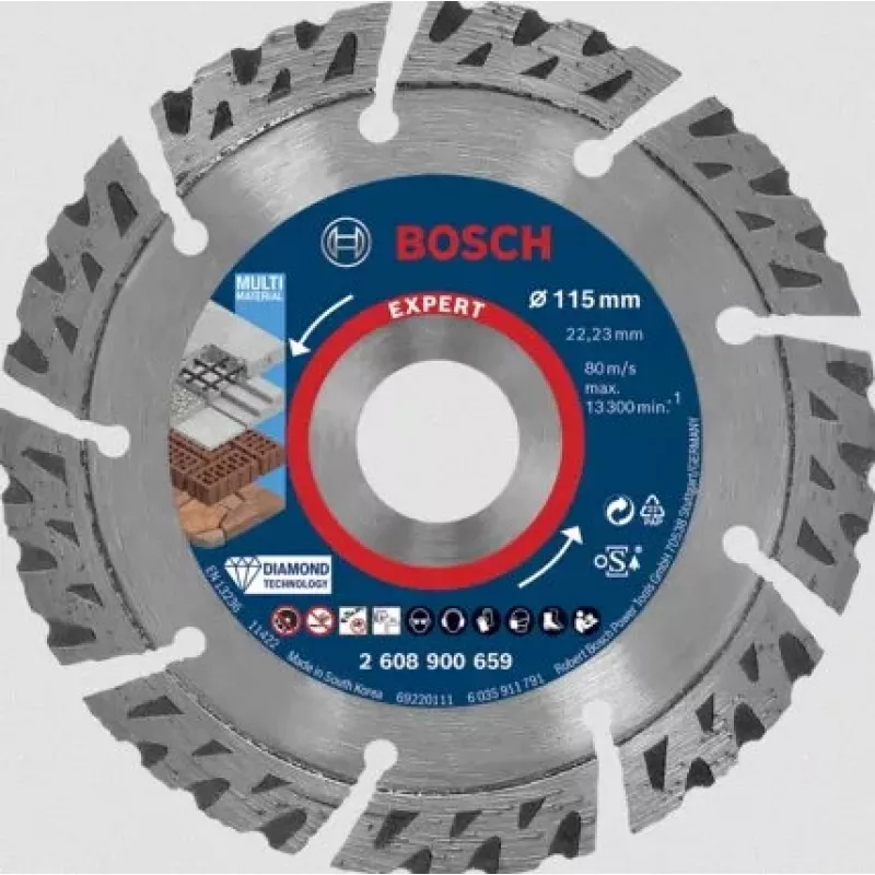 Disko formos pjūklo diskas Bosch 2 608 900 659 11,5 cm, skirtas plytoms, betonui