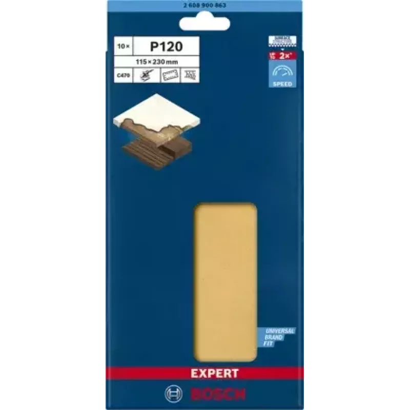 Bosch 2 608 900 863 rotacinio įrankio šlifavimo/šlifavimo reikmenys Medžiui Šlifavimo lapas