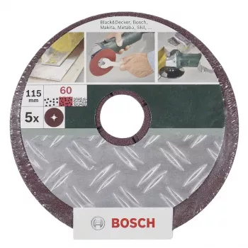 Bosch 2609256253 šlifavimo diskas, kiaurymės skersmuo 2,2 cm, 5 vnt. pakuotė