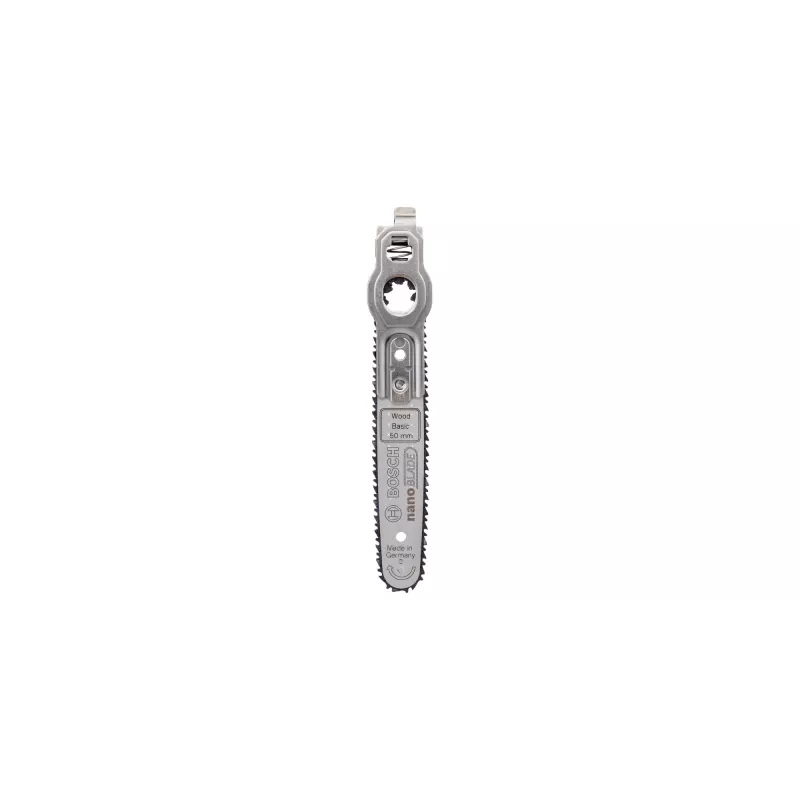 Peilio priedas Bosch nanoBLADE Wood Basic 50 — atsarginis pjovimo peilis medienai, modelis 2609256D83