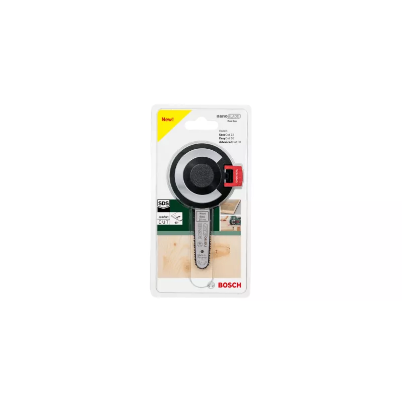 Peilio priedas Bosch nanoBLADE Wood Basic 50 — atsarginis pjovimo peilis medienai, modelis 2609256D83