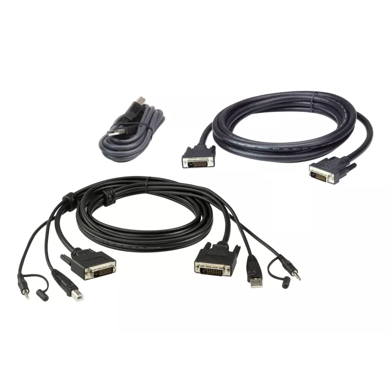 ATEN DVI-D Dual Link Dual Display Secure KVM; 1,8 m USB DVI-D Dual Display