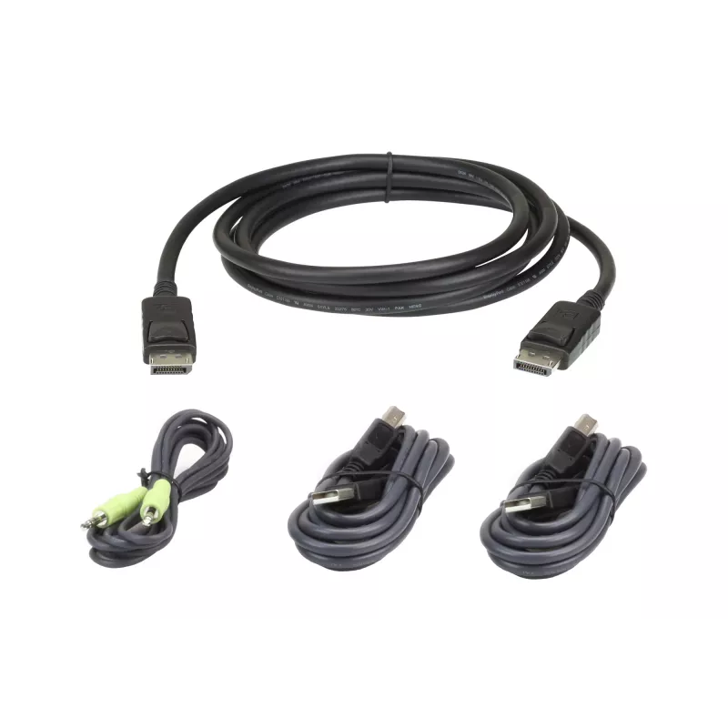 ATEN DisplayPort saugus KVM; 3 m USB DisplayPort