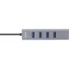 InLine USB-C 3.2 Multi Hub (4x USB-A 5Gb/s), OTG, aliumininis korpusas