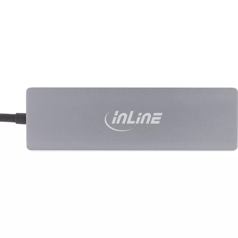 InLine USB 3.2 USB-C kelių prievadų šakotuvas (3x USB-A + USB-C) - kortelių skaitytuvas - HDMI - OTG