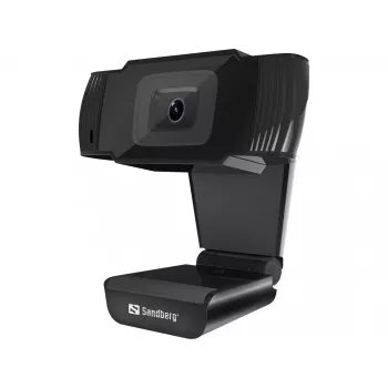 Sandberg USB Webcam 480P Saver, 0,3 MP, 640 x 480 pikselių, 30 kadrų per sekundę, 640x480@30fps, 480p, Auto