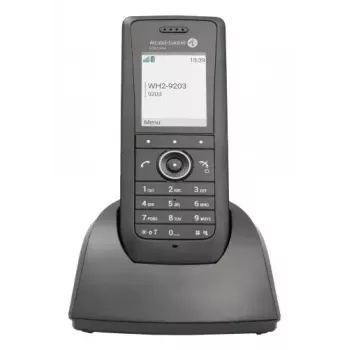 IP mobilusis telefonas ALCATEL 8158s — belaidis ragelis, 2 colių LCD 230×320, Wi‑Fi a/b/g/n/ac, kodekai G.711/G.729/OPUS, juodas