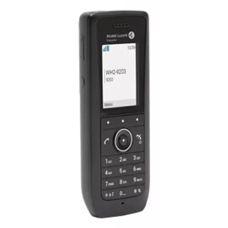IP mobilusis telefonas ALCATEL 8158s — belaidis ragelis, 2 colių LCD 230×320, Wi‑Fi a/b/g/n/ac, kodekai G.711/G.729/OPUS, juodas