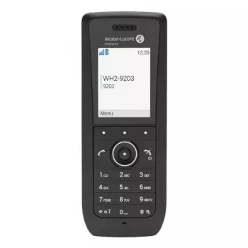 IP mobilusis telefonas ALCATEL 8158s — belaidis ragelis, 2 colių LCD 230×320, Wi‑Fi a/b/g/n/ac, kodekai G.711/G.729/OPUS, juodas