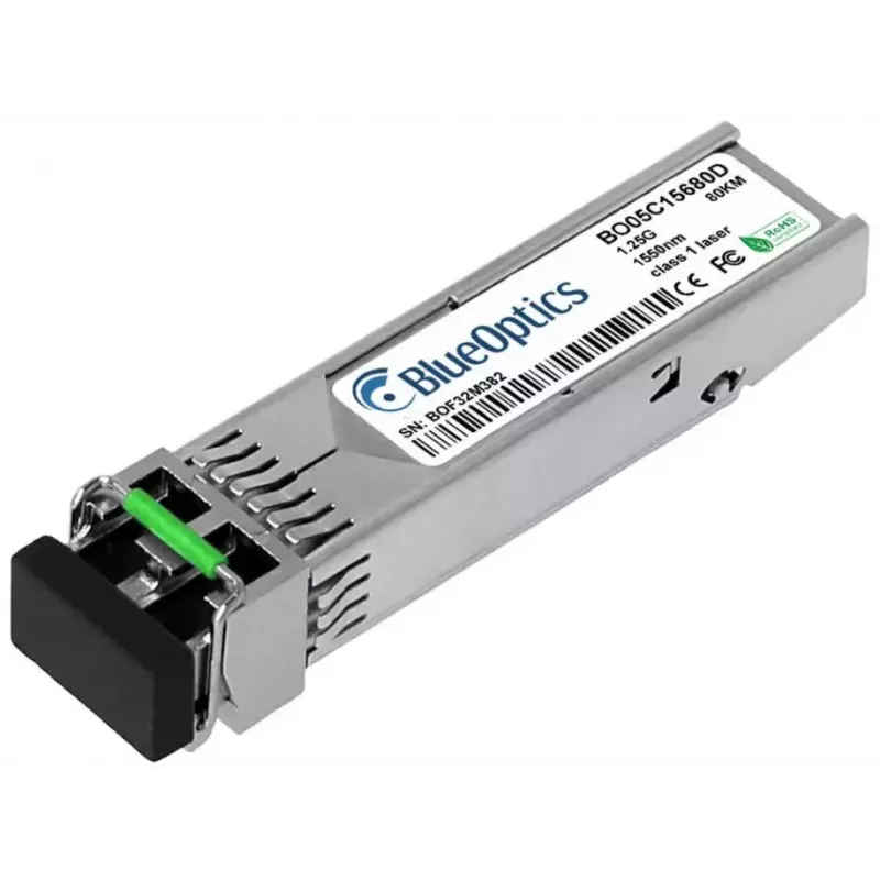 Skaidulinis optinis SFP siųstuvas-imtuvas BlueOptics 430-4536-BO 80000 m Aliuminis