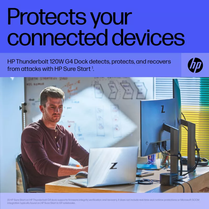 HP Thunderbolt Dock 120W G4 Wired Docking Station Black