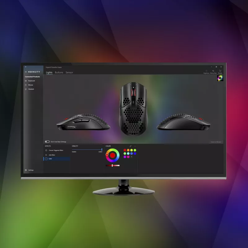 HyperX Pulsefire Haste - žaidimų pelė (juoda) (HMSH1-A-BK/G)