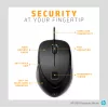 Pelė HP USB Fingerprint pelė USB Type-A