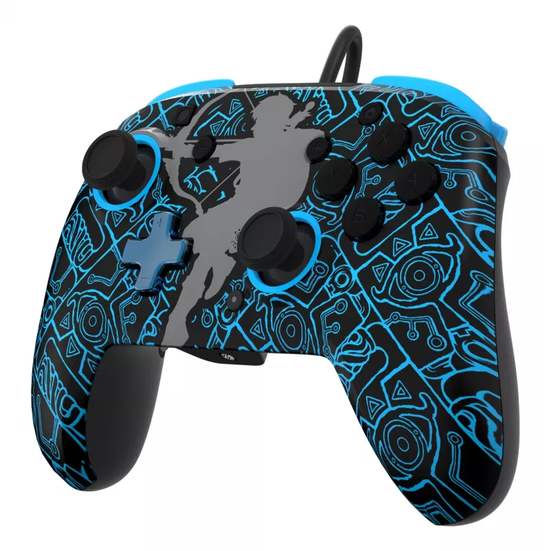 PDP Nintendo Switch Sheikah Shoot REMATCH GLOW valdiklis, Žaidimų pultas, Nintendo Switch, Nintendo Switch Lite, Nintendo Switch OLED, D-pad, Pradžios mygtukas, Analoginis / skaitmeninis, Laidinis, USB