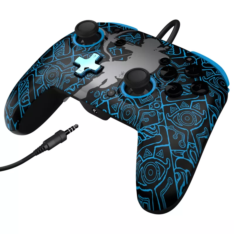 PDP Nintendo Switch Sheikah Shoot REMATCH GLOW valdiklis, Žaidimų pultas, Nintendo Switch, Nintendo Switch Lite, Nintendo Switch OLED, D-pad, Pradžios mygtukas, Analoginis / skaitmeninis, Laidinis, USB