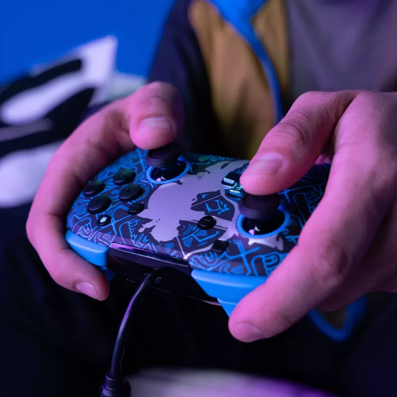 PDP Nintendo Switch Sheikah Shoot REMATCH GLOW valdiklis, Žaidimų pultas, Nintendo Switch, Nintendo Switch Lite, Nintendo Switch OLED, D-pad, Pradžios mygtukas, Analoginis / skaitmeninis, Laidinis, USB