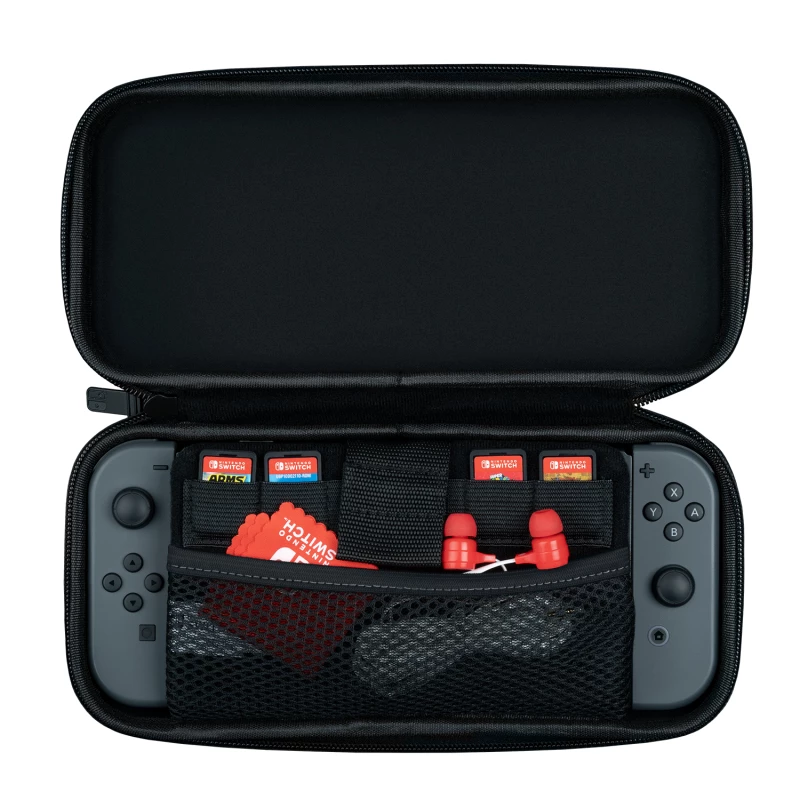 PDP 500-141-EU nešiojamosios žaidimų konsolės dėklas Kietas dėklas Nintendo Pilka